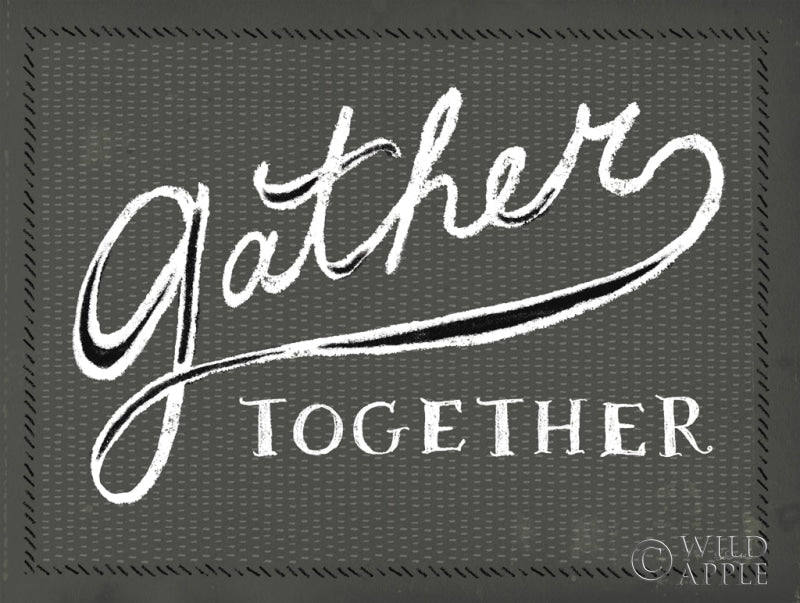 Reproduction of Together VI Gray and Black by Sue Schlabach - Wall Decor Art