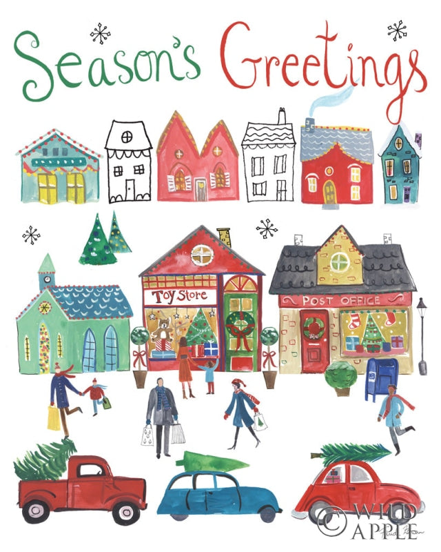 Reproduction of Holiday Festivities I by Farida Zaman - Wall Decor Art