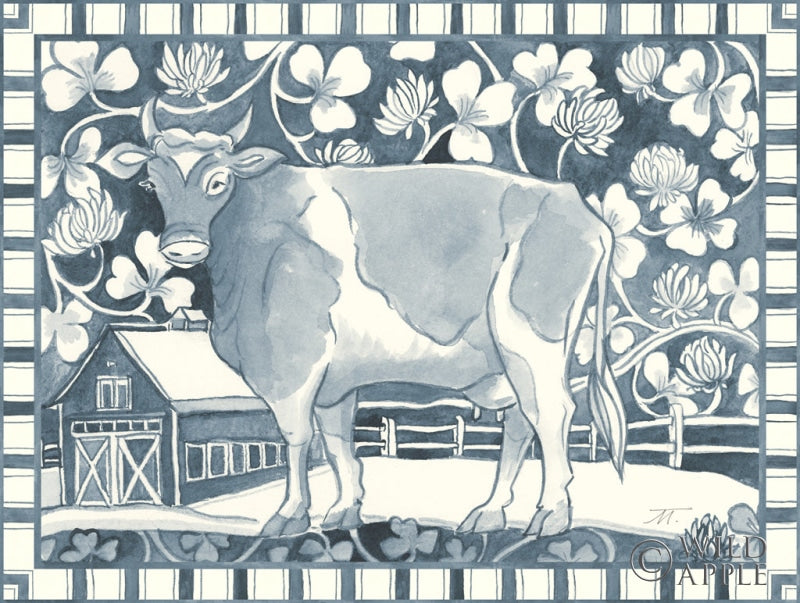 Reproduction of Farm Life II Stripe Border by Miranda Thomas - Wall Decor Art