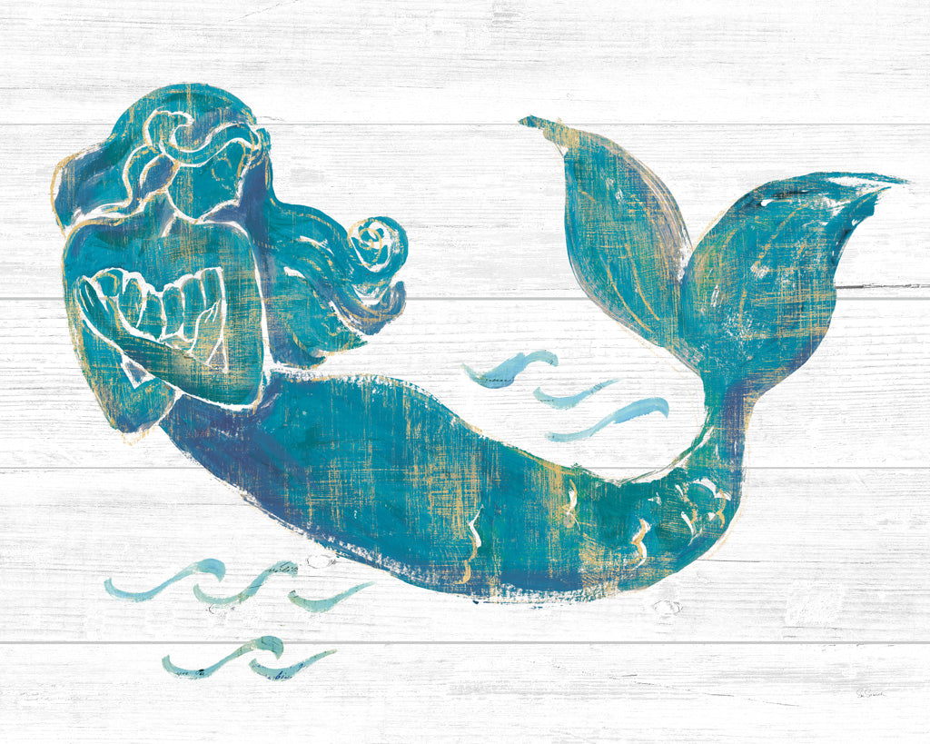 Reproduction of On the Waves II Light Plank by Sue Schlabach - Wall Decor Art