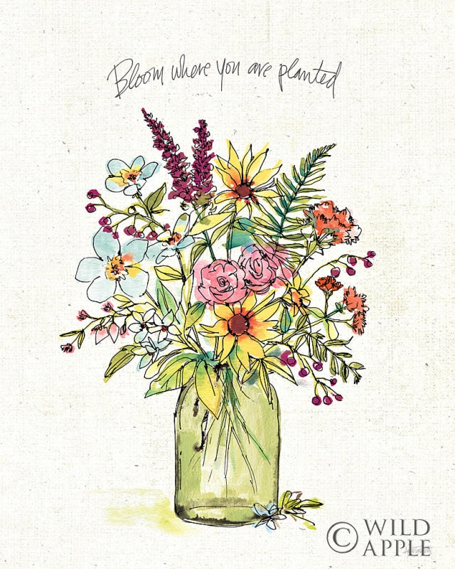 Reproduction of Simply Petals III by Anne Tavoletti - Wall Decor Art