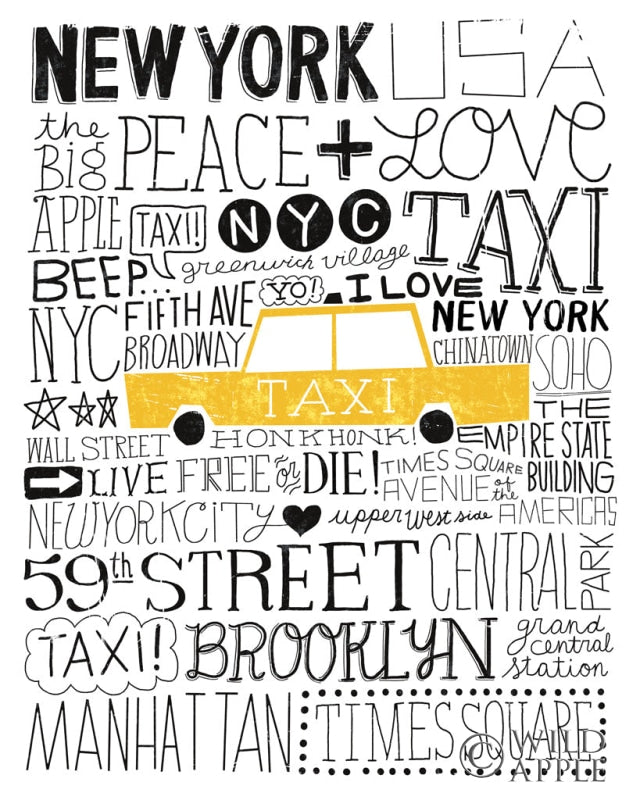 Reproduction of Iconic NYC III by Michael Mullan - Wall Decor Art