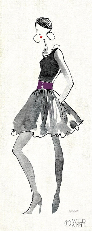 Reproduction of Purple Flair I Crop by Anne Tavoletti - Wall Decor Art