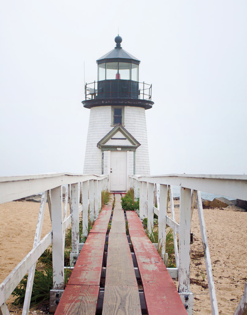 Reproduction of Brant Point Lighthouse Crop by Laura Marshall - Wall Decor Art