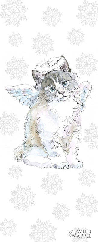Reproduction of Christmas Kitties I Snowflakes by Beth Grove - Wall Decor Art