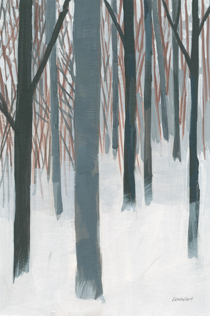 Reproduction of Winter Woods by Kathrine Lovell - Wall Decor Art