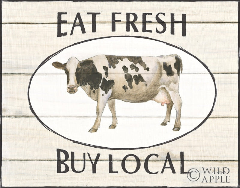 Reproduction of Country Cow V by James Wiens - Wall Decor Art