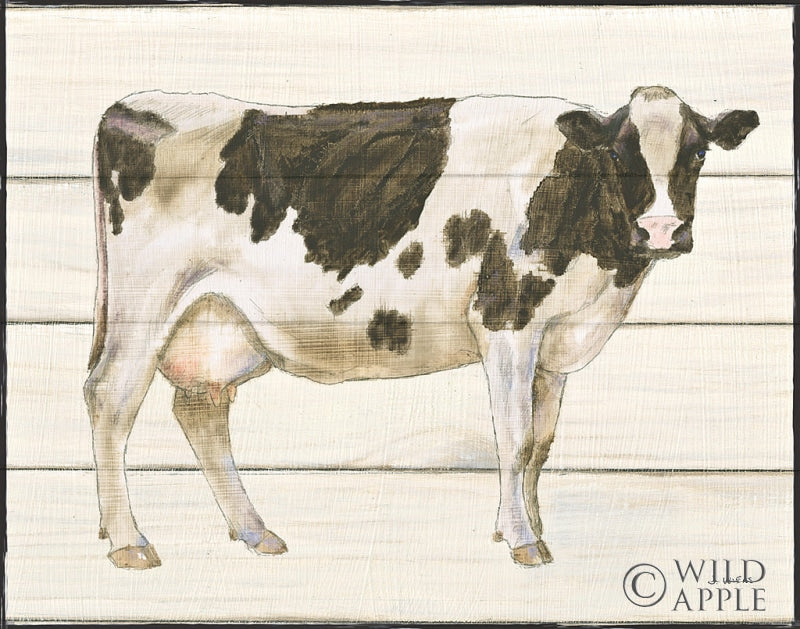 Reproduction of Country Cow VII by James Wiens - Wall Decor Art