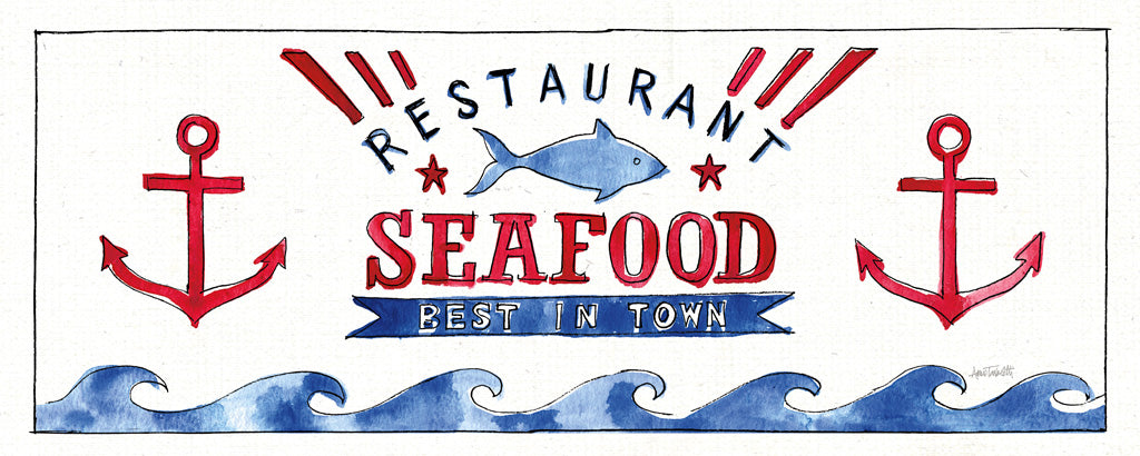 Reproduction of Seafood Shanty X by Anne Tavoletti - Wall Decor Art