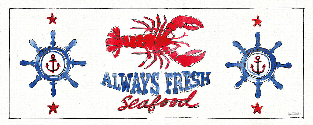 Reproduction of Seafood Shanty XI by Anne Tavoletti - Wall Decor Art