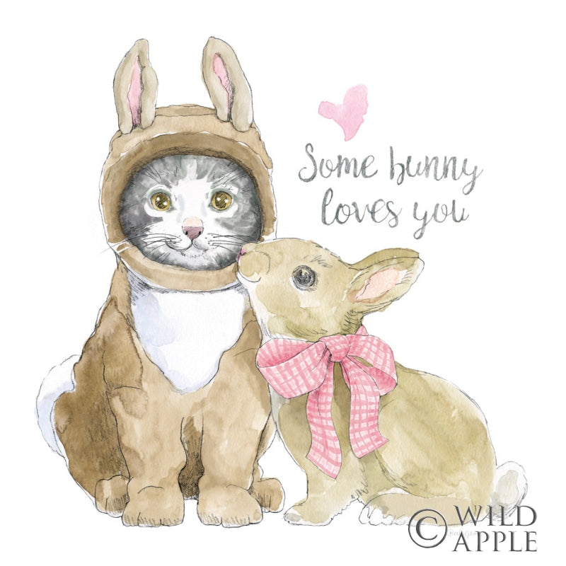 Reproduction of Easter Kitties III by Beth Grove - Wall Decor Art
