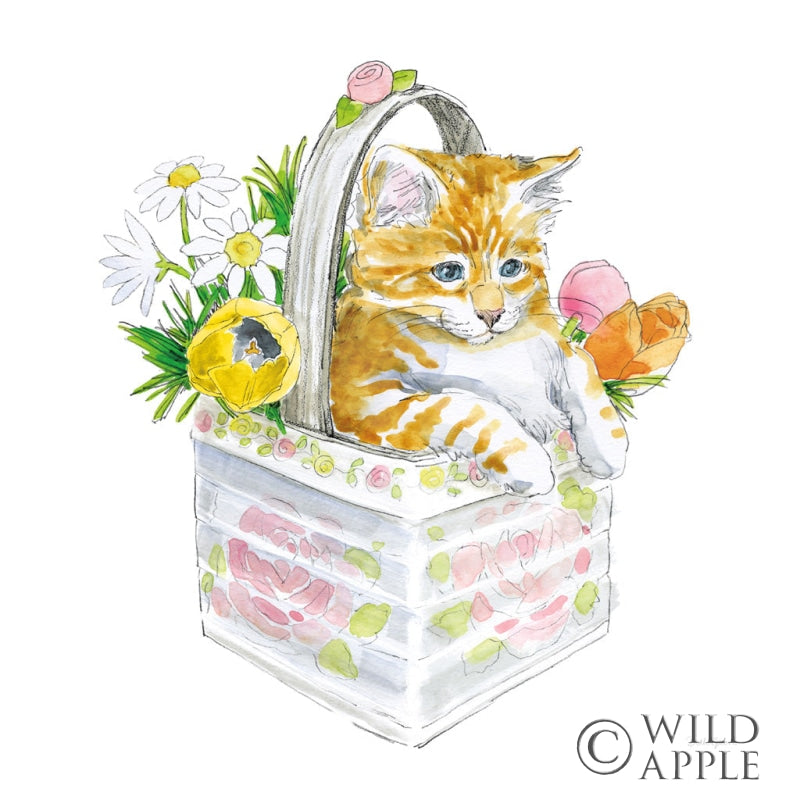Reproduction of Easter Kitties IV by Beth Grove - Wall Decor Art
