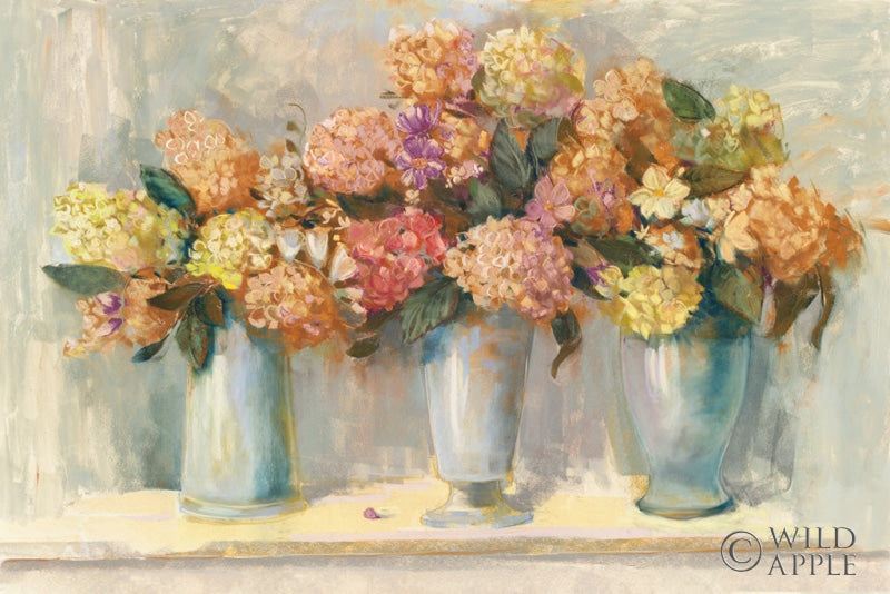 Reproduction of Fall Hydrangea Bouquets by Carol Rowan - Wall Decor Art