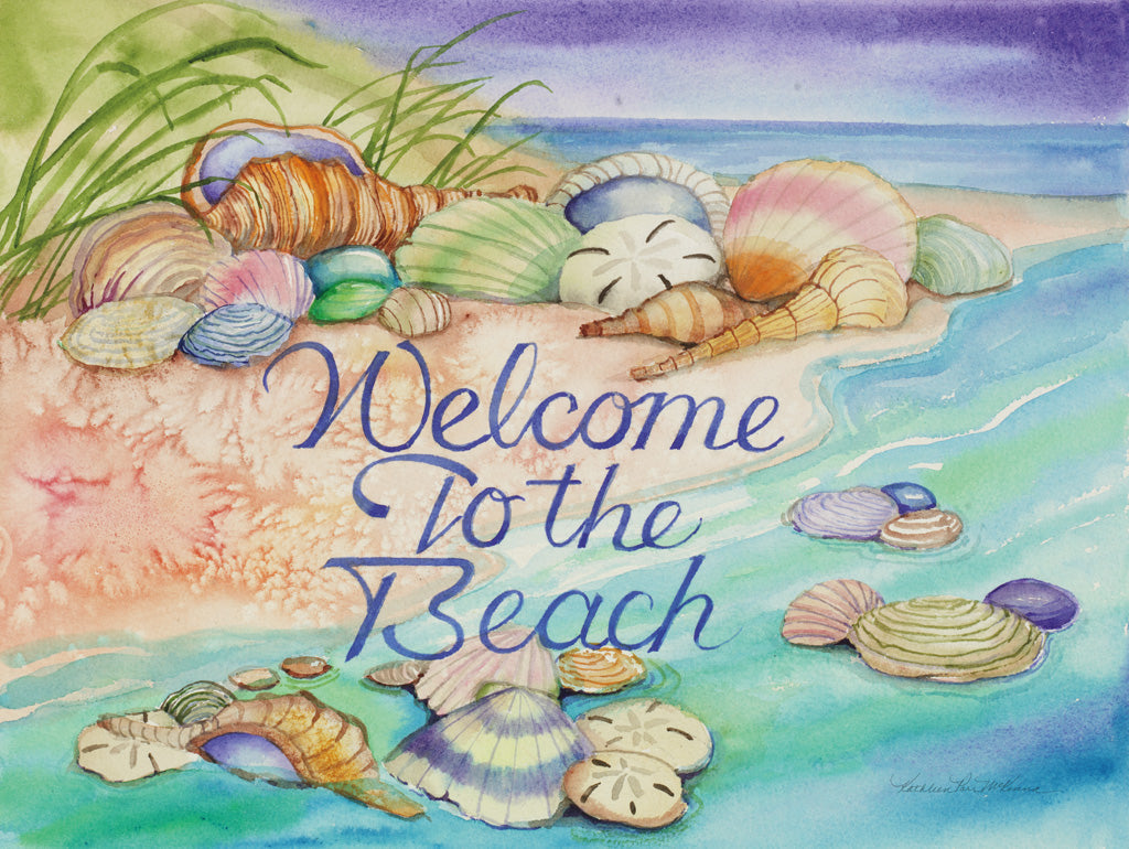 Reproduction of Welcome to the Beach by Kathleen Parr McKenna - Wall Decor Art