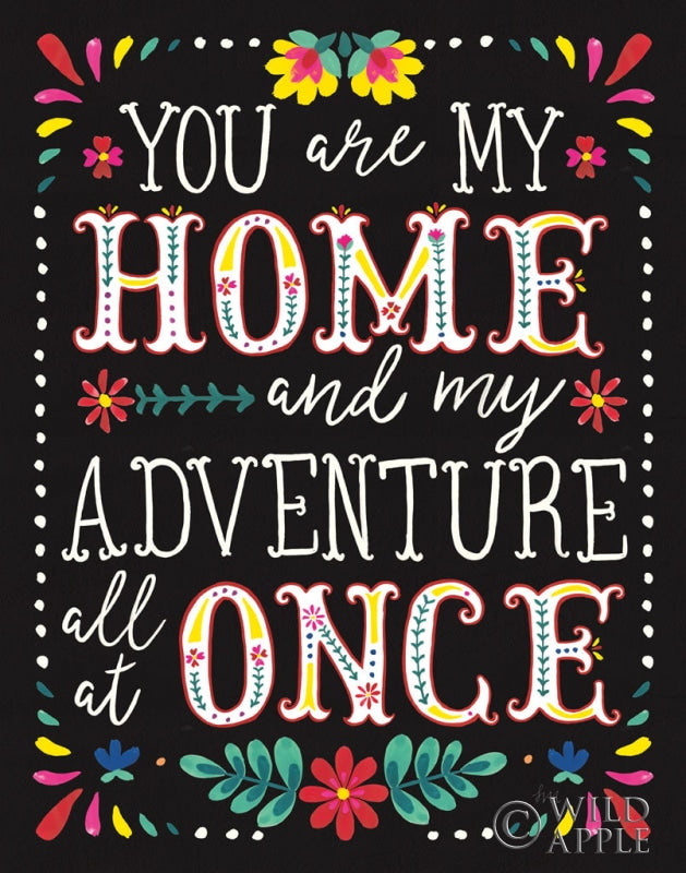 Reproduction of Floral Fiesta Inspiration I by Laura Marshall - Wall Decor Art