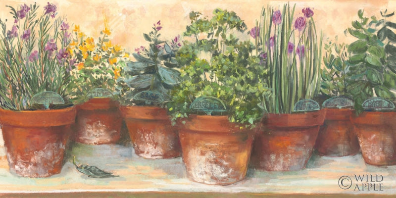 Reproduction of Country Herbs by Carol Rowan - Wall Decor Art