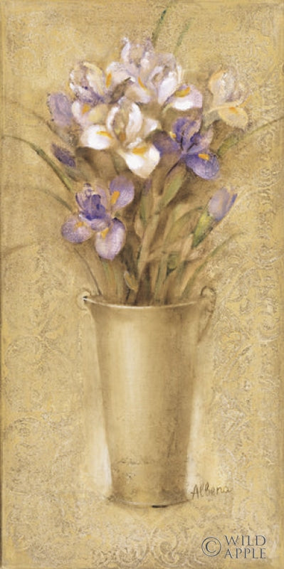 Reproduction of Iris in French Bucket by Albena Hristova - Wall Decor Art