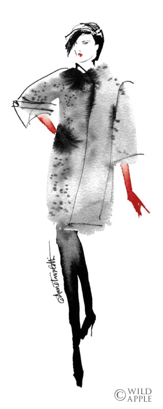 Reproduction of Modern Fashion II Red Crop by Anne Tavoletti - Wall Decor Art