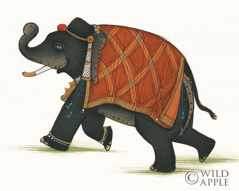 Reproduction of India Elephant II Light Crop by Wild Apple Portfolio - Wall Decor Art