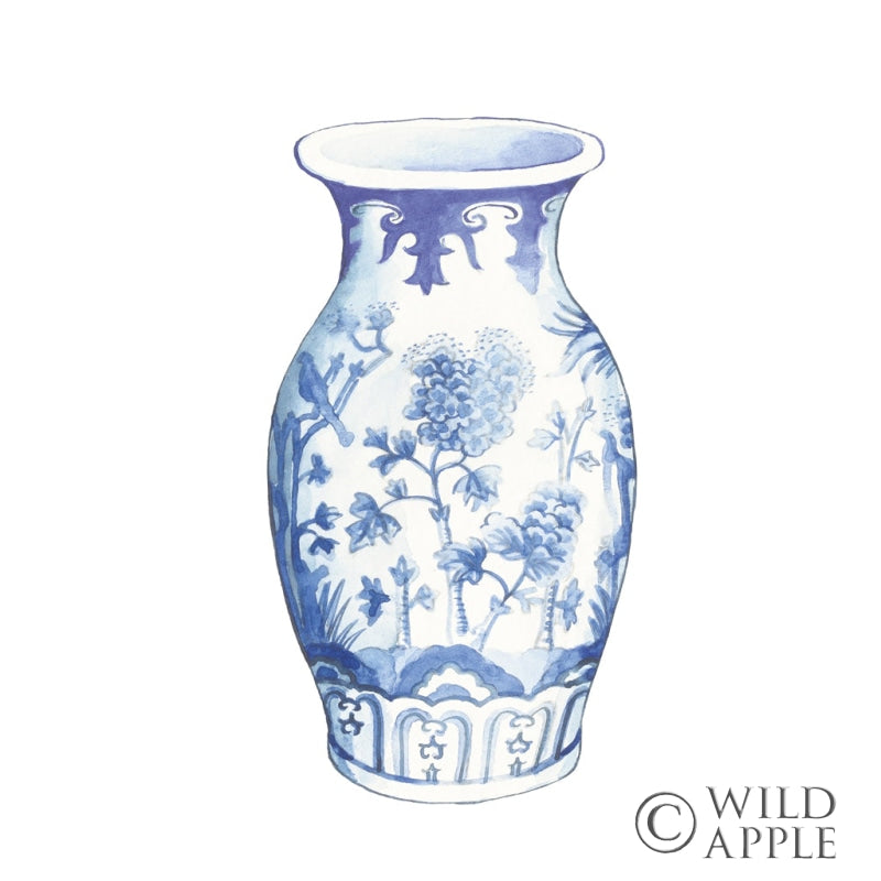 Reproduction of Ginger Jar II on White by Wild Apple Portfolio - Wall Decor Art