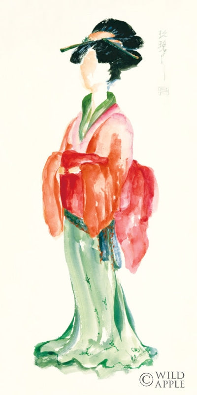 Reproduction of Geisha I Bright Crop by Chris Paschke - Wall Decor Art