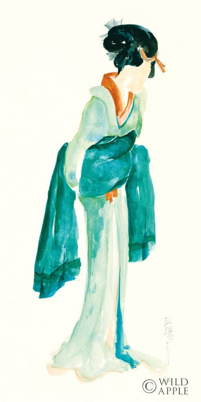 Reproduction of Geisha II Bright Crop by Chris Paschke - Wall Decor Art