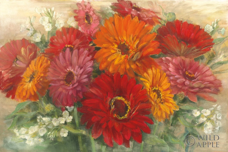 Reproduction of Summer Gerbera Bouquet by Carol Rowan - Wall Decor Art