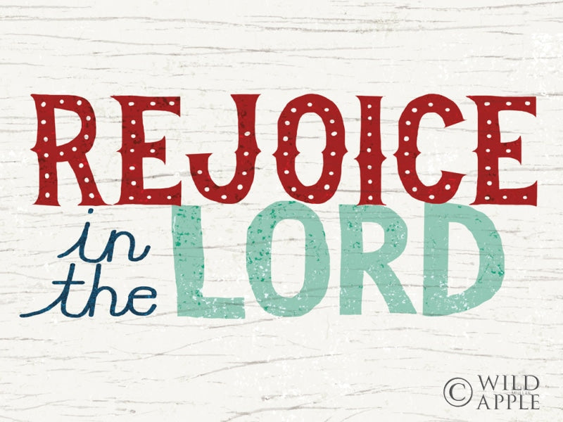 Reproduction of Holiday on Wheels Rejoice in the Lord v2 by Michael Mullan - Wall Decor Art