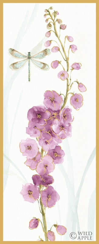 Reproduction of Rainbow Seeds Flowers VII Dragonfly by Lisa Audit - Wall Decor Art