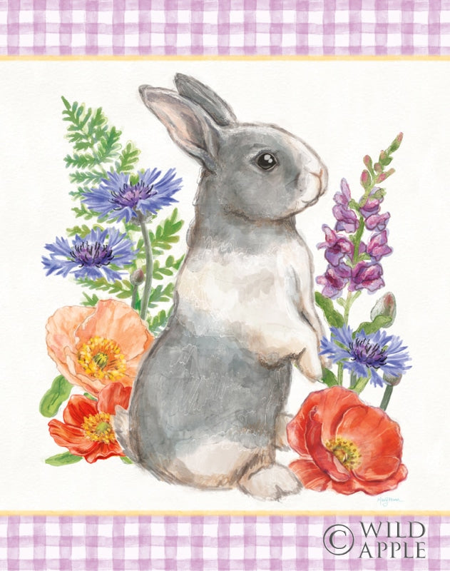 Reproduction of Sunny Bunny IV Checker Border by Mary Urban - Wall Decor Art