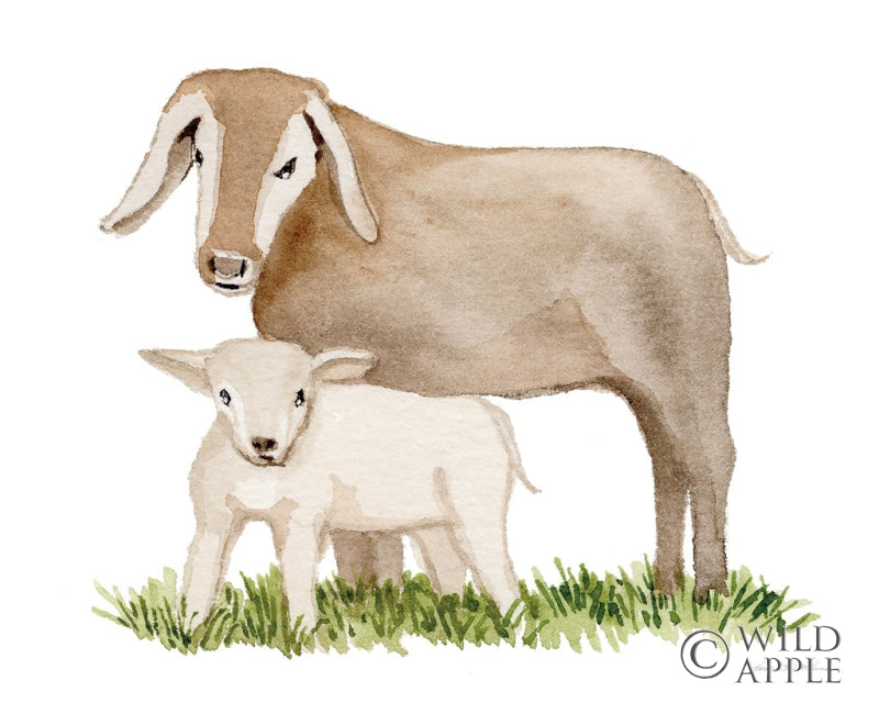 Reproduction of Life on the Farm Animal Element II by Kathleen Parr McKenna - Wall Decor Art