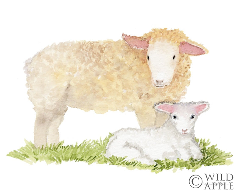 Reproduction of Life on the Farm Animal Element III by Kathleen Parr McKenna - Wall Decor Art