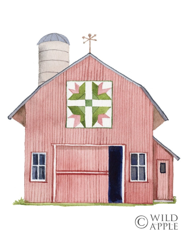 Reproduction of Life on the Farm Barn Element I by Kathleen Parr McKenna - Wall Decor Art
