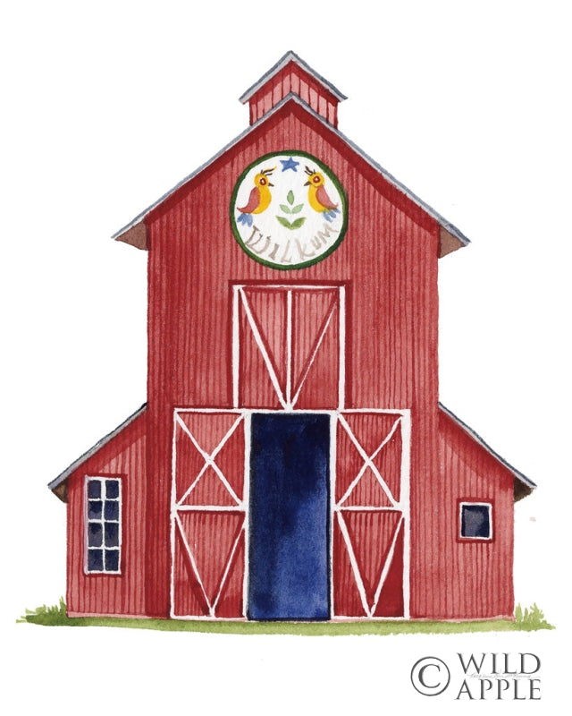 Reproduction of Life on the Farm Barn Element II by Kathleen Parr McKenna - Wall Decor Art