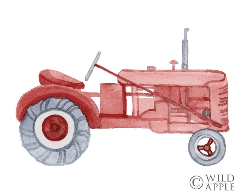 Reproduction of Life on the Farm Tractor Element by Kathleen Parr McKenna - Wall Decor Art