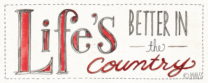 Reproduction of Country Life VIII by Anne Tavoletti - Wall Decor Art