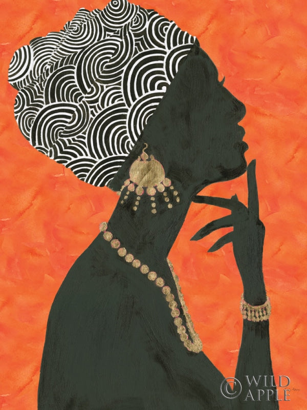 Reproduction of Graceful Majesty I Orange Crop by Emily Adams - Wall Decor Art