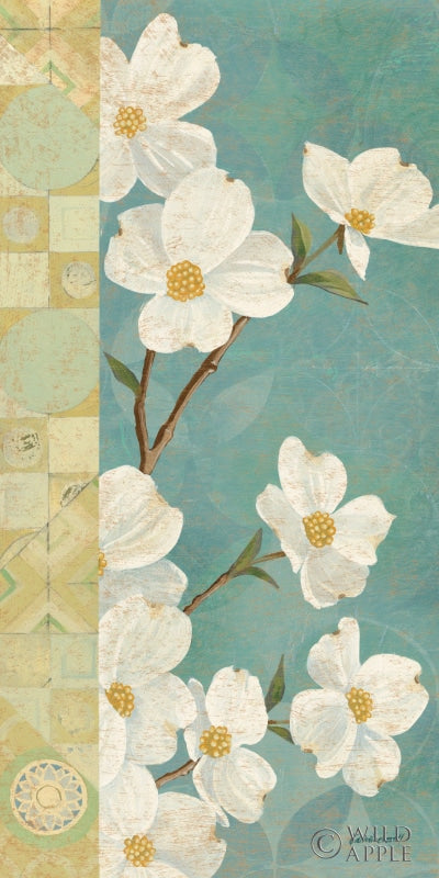 Reproduction of Kimono Blossoms Panel I by Kathrine Lovell - Wall Decor Art