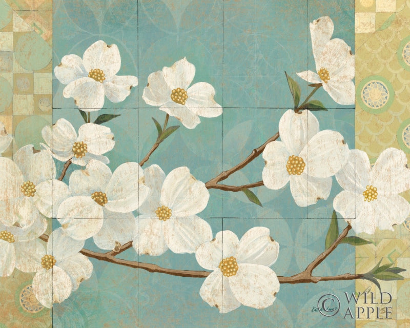 Reproduction of Kimono Blossoms v2 by Kathrine Lovell - Wall Decor Art