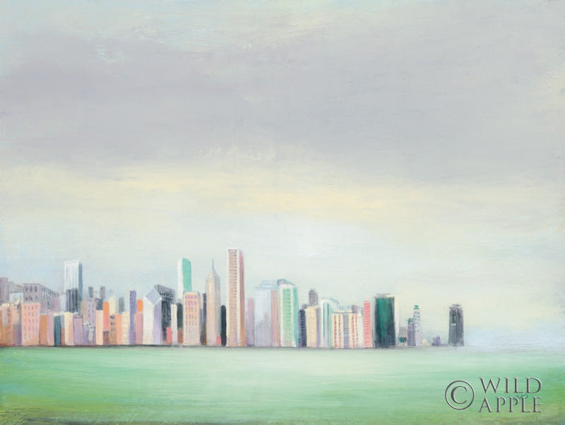 Reproduction of New York Skyline by Julia Purinton - Wall Decor Art