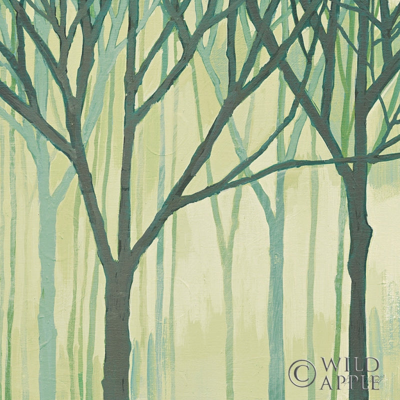 Reproduction of Spring Trees Green III by Kathrine Lovell - Wall Decor Art