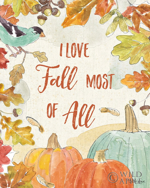 Reproduction of Falling for Fall V by Beth Grove - Wall Decor Art