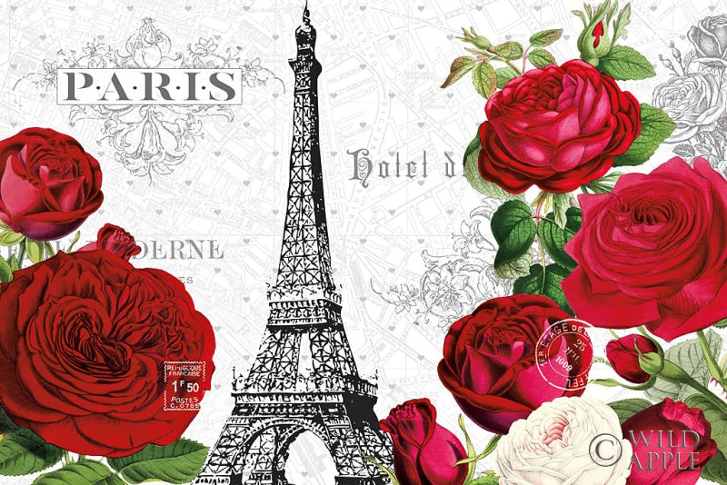 Reproduction of Rouge Paris I by Katie Pertiet - Wall Decor Art