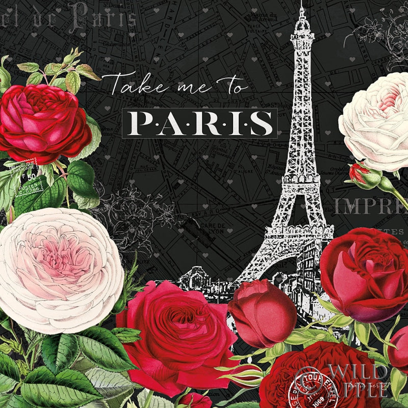 Reproduction of Rouge Paris III Black by Katie Pertiet - Wall Decor Art