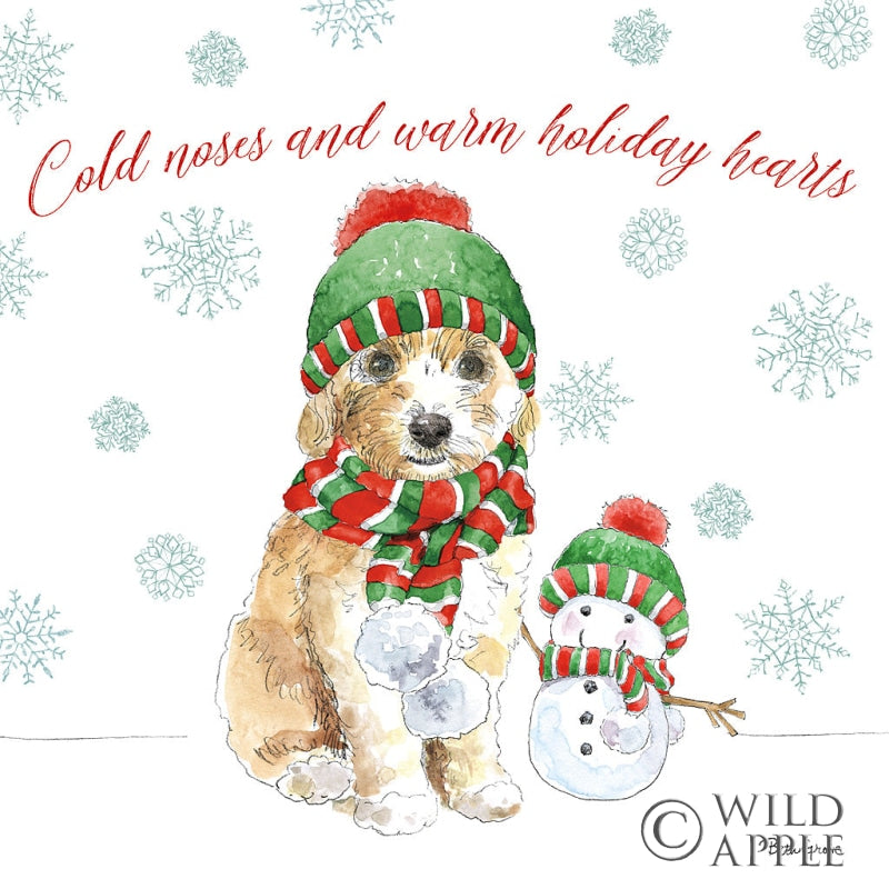 Reproduction of Holiday Paws IV by Beth Grove - Wall Decor Art