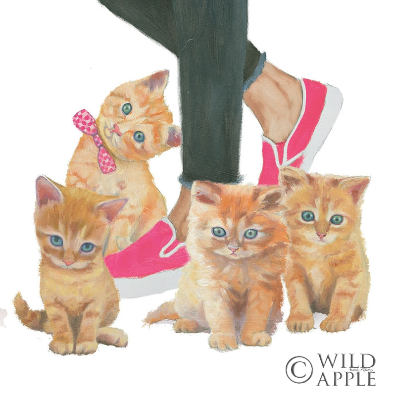 Reproduction of Cutie Kitties I by Emily Adams - Wall Decor Art