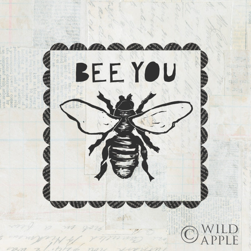 Reproduction of Bee Stamp Bee You by Courtney Prahl - Wall Decor Art