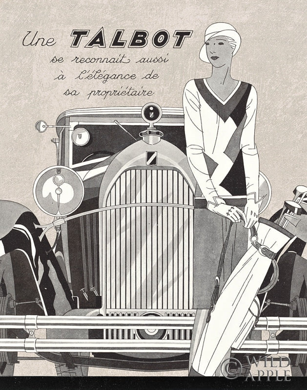 Reproduction of Road Tour II Une Talbot by Sue Schlabach - Wall Decor Art