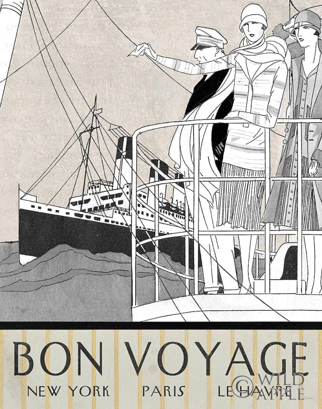 Reproduction of Bon Voyage by Sue Schlabach - Wall Decor Art