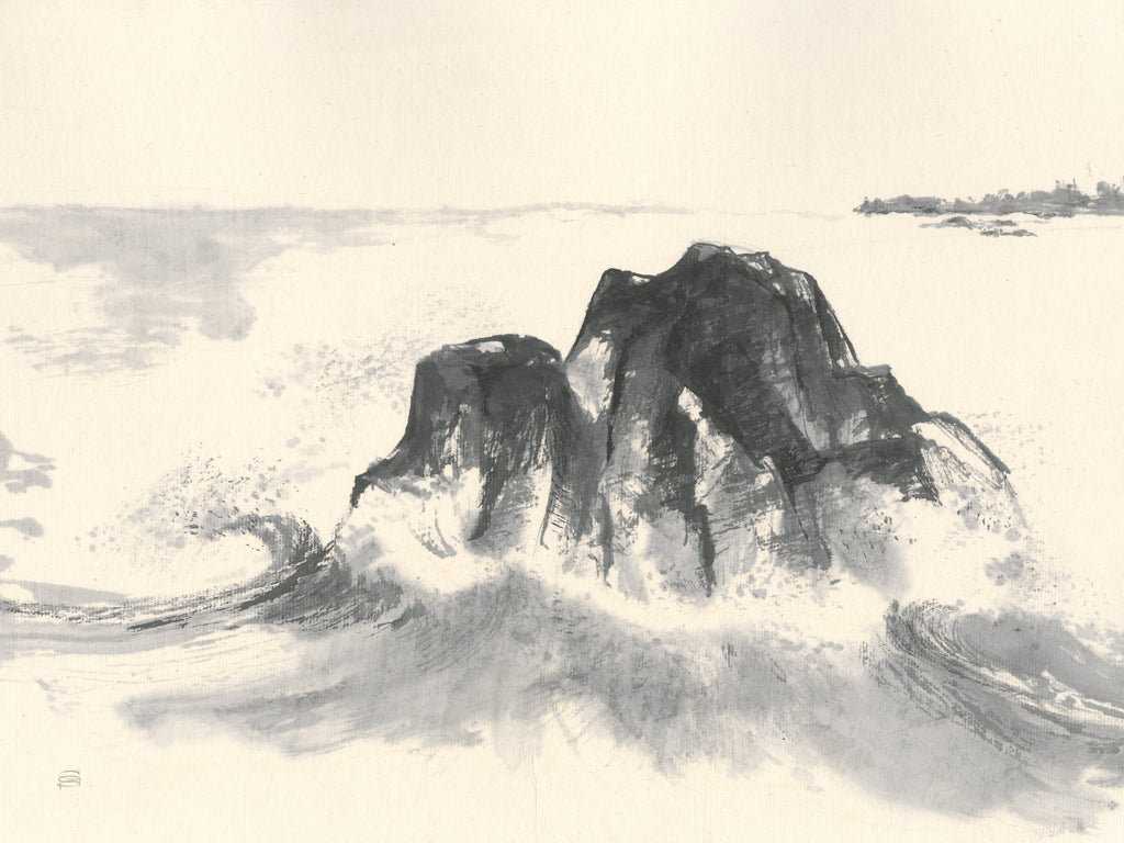 Reproduction of Ocean Waves Crop by Chris Paschke - Wall Decor Art